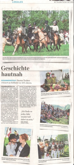”Geschichte hautnah” Mitteldeutsche Zeitung vom 07.05.2018