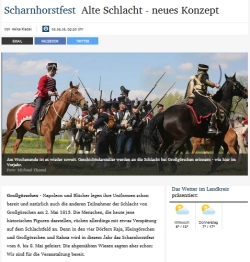 ”Alte Schlacht - neues Konzept” Mitteldeutsche Zeitung vom 02.05.2016