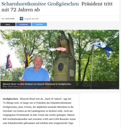 ”Präsident tritt mit 72 Jahren ab” Mitteldeutsche Zeitung vom 09.05.2016