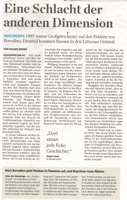 ”Eine Schlacht der anderen Dimension"” Mitteldeutsche Zeitung vom 28.04.2018