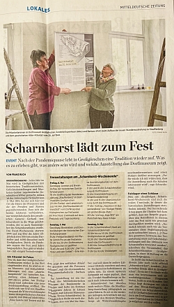 ”Scharnhorst lädt zum Fest” Mitteldeutsche Zeitung vom 05.05.2022