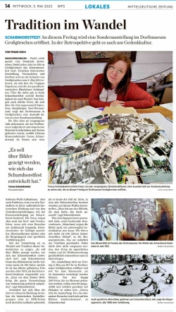 ”Tradition im Wandel” Mitteldeutsche Zeitung vom 03.05.2023
