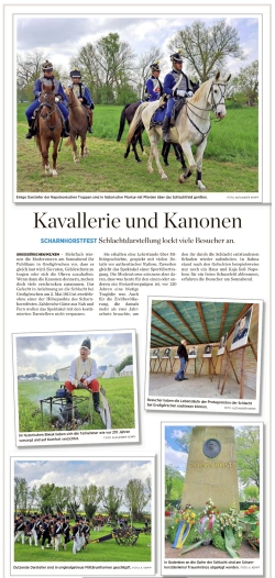 ”Kavallerie und Kanonen” Mitteldeutsche Zeitung vom 08.05.2023