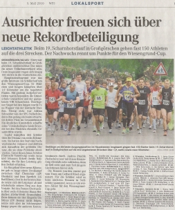 “Bericht Scharnhorstlauf” Mitteldeutsche Zeitung vom 05.05.2010
